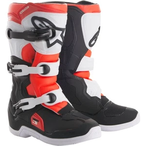 Alpinestars Tech 3S Boots - Black/White/Red - Size 5 2014018-1231-5 - Picture 1 of 4