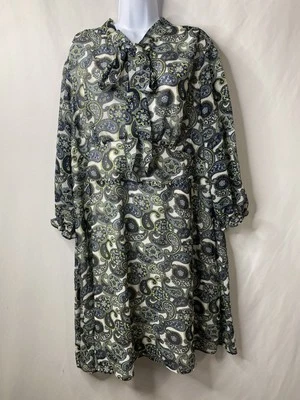 Modcloth Womens Paisley Sheath Dress Size 2X Easter Wedding Guest Cottagecore - Image 1 of 4