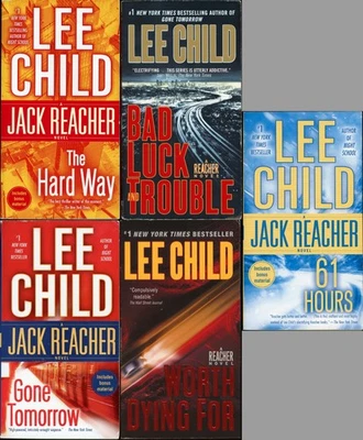 Jack Reacher Action Thriller Lot of 5 Paperback by Lee Child Foto 1 de 4