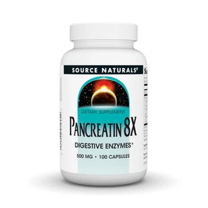 Source Naturals, Inc. Pancreatin 8X 100 Capsule - Picture 1 of 1