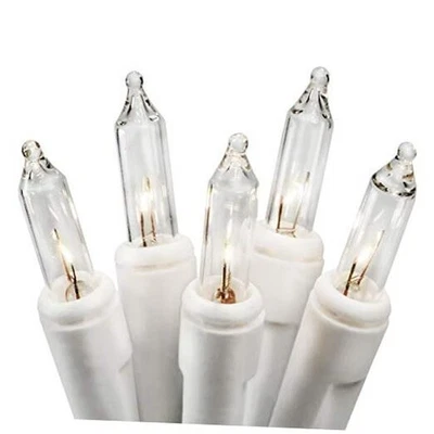  Luzes de corda de Natal claras contagem 20 em cabo de fio branco, aprovado pela UL para  - Imagem 1 de 4