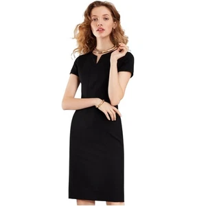 Brooks Brothers schwarzes Wollkleid Tollegno 1900 Etui Karriere Arbeit Italien - Bild 1 von 12