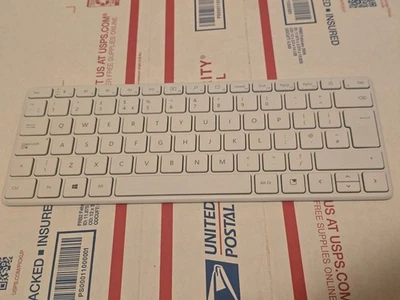 Microsoft Designer Compact Keyboard White Glacier – Bluetooth – Tested Working - Image 1 of 4