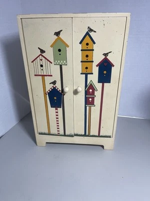 Деревянный комод Birdhouse Design для всего желаемого 11 1/2 7 1/2 X3,5 - Изображение 1 из 4