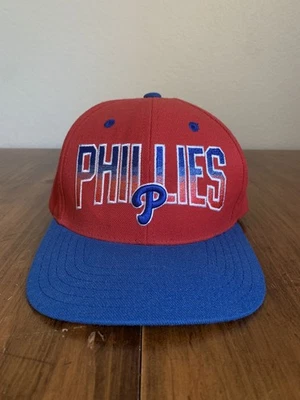 Vintage Phillies Snapback Hat American Needle Cooperstown Script Acrylic Wool - Image 1 of 4
