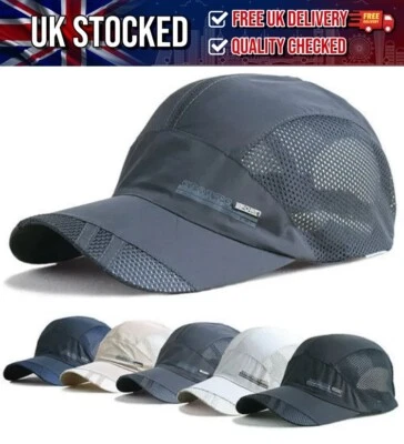 Running Hat Lightweight & Breathable Mesh, Adjustable Cap, Hat Jogging Walking - Image 1 of 4