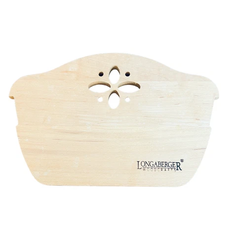 Longaberger Woodcrafts Bread and Cracker Basket Single Wood Divider Flower Cover