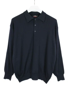 Jersey MAYSER para hombre (UE) 52 polo de lana pura manga larga tejido apretado - Imagen 1 de 8