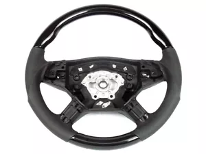 Mercedes W164 ML R GL Class Sport Steering Wheel Piano Black - Foto 1 di 4