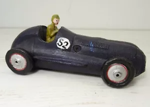 Gusseisen Vintage Rennwagen Spielzeug schwarz - Bild 1 von 7