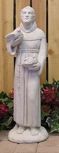 8048 Saint Francis Of Assisi Doves 27" Latex Fiberglass Production Mold Concrete - Picture 1 of 2
