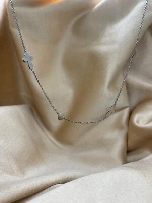 COLLANA ARGENTO 925 “CROCI E CUORI” AMEN GIOIELLI - Immagine 1 di 3
