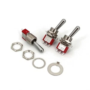 3Pcs T8013-Z1 Large Long Handle ON-ON 3Pin 2-Way SPDT Mini Toggle Switch - Picture 1 of 6