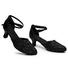 Women Soft Sole Ankle Strap Latin Dance ChaCha Durable Ballroom Sole Tango Shoes