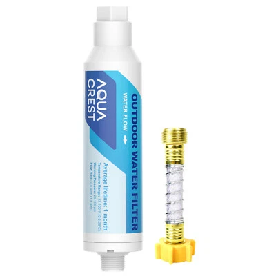 AQUA CREST Inline Water Filter, for Car Washing, 1 Pack with Hose Protector - Image 1 of 4