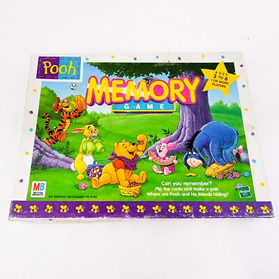 Vintage Winnie the Pooh Memory Game Matching MB 1999 incomplete missing 2 cards - Image 1 of 4