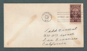 US 897 Wyoming Statehood First Day Cover 1940 - Picture 1 of 1