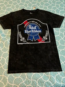 PABST BLUE RIBBON OFFICIAL LICENSE T SHIRT VINTAGE WASH size S NEW WITH TAGS - Picture 1 of 2