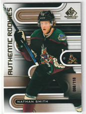 22-23 SP GAME USED AUTHENTIC ROOKIE GOLD DRAFT YEAR #190 NATHAN SMITH RC 88/188