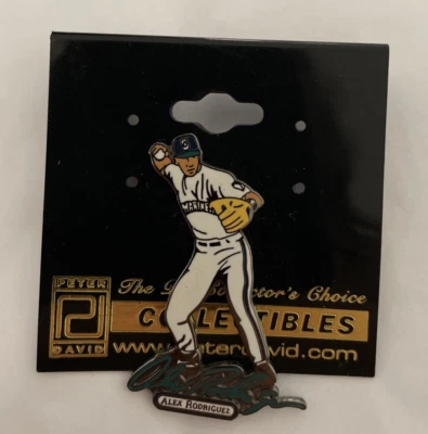 1998 Peter David Collectible MLB Seattle Mariners Alex Rodrguez Lapel Pin - Image 1 of 4