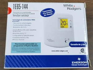 EMERSON WHITE-RODGERS LINE VOLTAGE NON-PROGRAMMABLE THERMOSTAT 1E65-144 - NEW - Picture 1 of 2