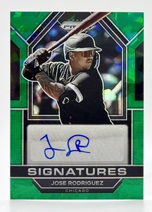 2023 Panini Prizm Signatures Green Ice Jose Rodriguez RC Auto Chicago White Sox - Picture 1 of 2