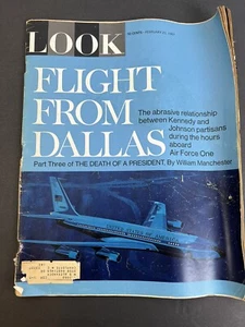 LOOK Magazine Flight From Dallas Part III of Death of a President Feb. 21, 1967 - Picture 1 of 8