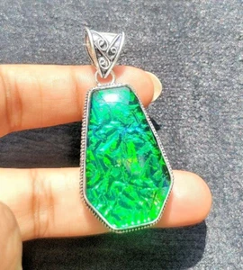 Australischer Triplett Opal Edelstein 925 Sterling Silber Handarbeit Schmuck Anhänger - Bild 1 von 13
