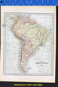 Kontinent Südamerika: 1899 Farbkarte - Bild 1 von 1