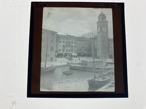 RIVA DEL GARDA, Italy, Austria - Original Magic Lantern 3.25 Inch SLIDE - Picture 1 of 1