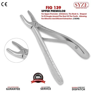 "Extracción dental para niños premolares superiores fórceps instrumento figura 139"CE" - Imagen 1 de 3