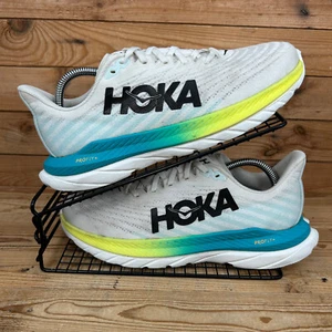 Scarpe da ginnastica Hoka One One da uomo taglia UK 8 Mach 5 bianche corsa su strada ProFly ginnastica - Foto 1 di 14