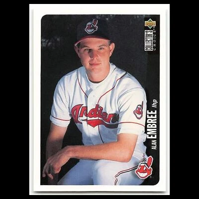 Alan Embree #526 1996 Collectors Choice Cleveland Indians Baseball Card MLB NM - Image 1 of 3