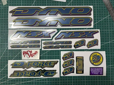 97 Dyno NSX sticker decals on chrome - Image 1 of 3