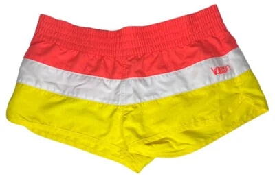 Volcom Miss Mod Women’s Size S Color Block Board Swim Shorts 2” Inseam Pockets - Image 1 of 4