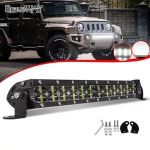 14" inch Dual Row LED Light Bar Roof Spot Offroad Truck Driving ATV SUV 4WD Boat - Picture 1 of 12