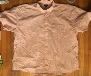 CAMISA DE VESTIR DE COLECCIÓN IZOD BUTTON UP SORBETE A RAYAS 3X MEZCLA DE ALGODÓN POLIETILENO - Imagen 1 de 2