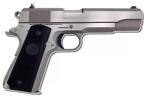 0372 Colt 45 1911 Pegatina Plata, Impermeable, Laminado, Pistolas, Armas de Fuego - Imagen 1 de 2