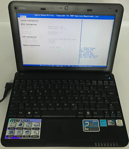 MSI U100 (MS-N011) Notebook*OHNE RAM und HDD*Für Ersatzteil DEFEKT#N181