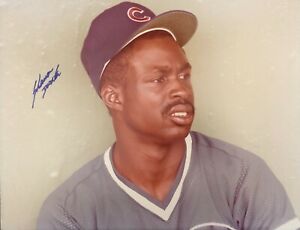 Shawon Dunston Autographed 11X14 Photo Chicago Cubs