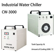 110V CW-3000DF Industrial Water Chiller for 0.8KW / 1.5KW CNC Spindle Cooling