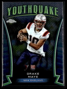 2024 Topps Chrome Youthquake Drake Maye RC New England Patriots - Picture 1 of 2