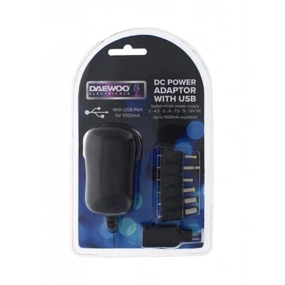 Universal AC DC Adapter Power Plug Charger Tip USB Connector Mains Supply 3-12V - Image 1 of 2