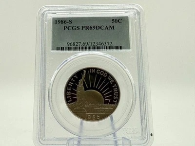 Statue of Liberty Commemorative Coin: 1986-S PR69DCAM PCGS Cameo Half Dollar 50C - Image 1 of 3