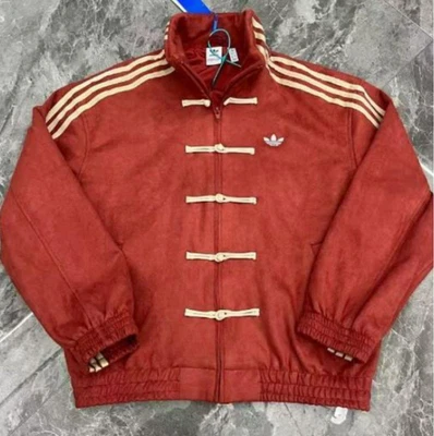 Adidas Year of the Snake China Exclusive Red Suede Track Jacket Size M New - Image 1 of 4