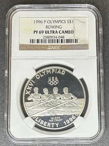 1996-P Proof Rowing Dollar NGC PF-69 UCAM, Buy 3 Items, Get $5 Off! - Picture 1 of 2
