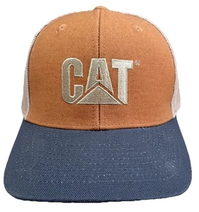 NEW Caterpillar Cat Equipment Mesh Hat Cap Logo Snap Back Mesh - Imagen 1 de 9