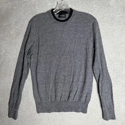 Club Monaco Sweater Mens Medium Gray Wool Crewneck Pullover Preppy Lightweight - Image 1 of 4