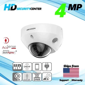 Network IP Security Camera Mini Dome DS-2CD2543G0-I 2.8mm SD Slot POE EXIR - Picture 1 of 5