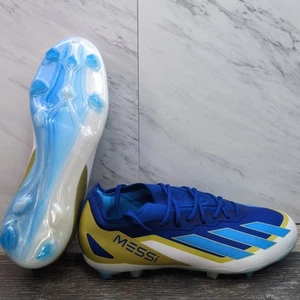 Adidas X Crazyfast Youth Size 5.5 Messi Elite FG Soccer Cleats Blue IE8676 - Picture 1 of 12